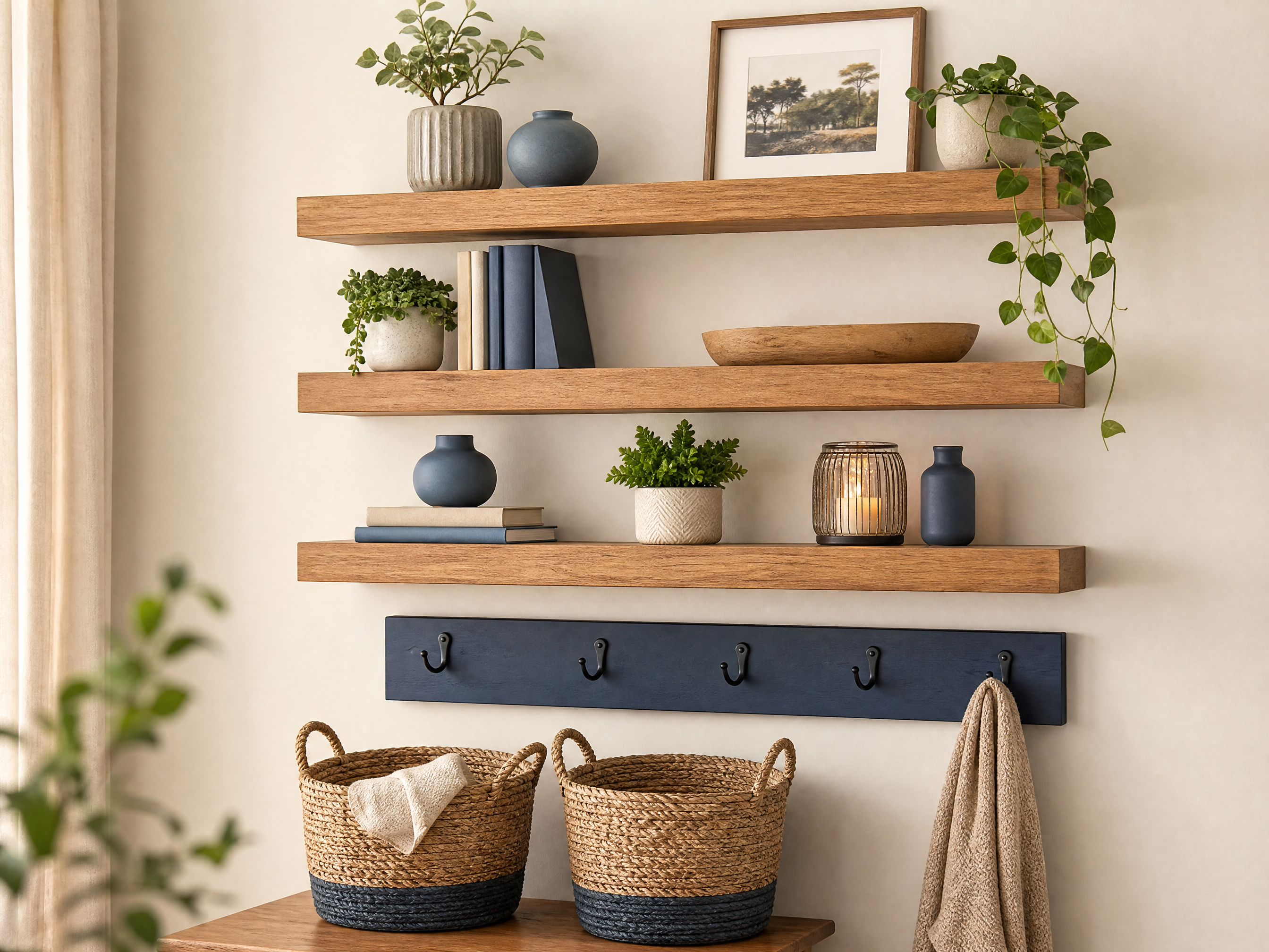Wall Shelf & Display Set — Store upward and display